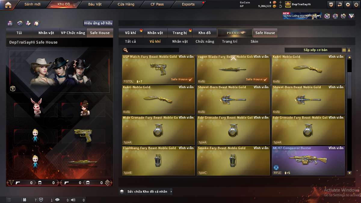 shop acc cf uy tin gia re
